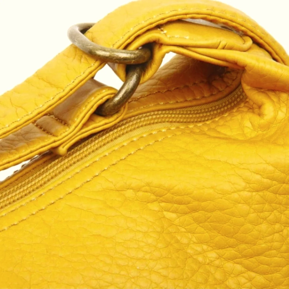 NWT AMPERE CREATIONS Janey Jane Convertible Backpack Mustard Yellow Gold